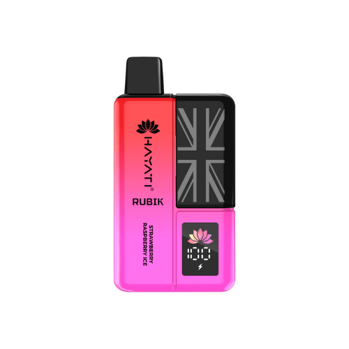 Hayati Rubik 7000 Puffs Disposable Vape Device - Pack Of 5 - Eliquid Base - Strawberry Raspberry Ice